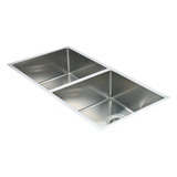 865x440mm Handmade Stainless Steel Undermount / Topmount Kitchen Sink with Waste