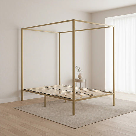 4 Four Poster Queen Bed Frame