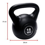 16kg Concrete Kettlebell Weight for Strength Training Home Gym