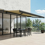 4.0m x 3.0m Retractable Folding Arm Awning Heavy Duty Full Cassette Motorised