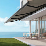 4.0m x 3.0m Retractable Folding Arm Awning Heavy Duty Full Cassette Motorised