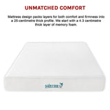 Queen 25cm Gel Memory Foam Mattress – Dual-Layered Comfort with CertiPUR-US® Certified Foam