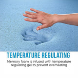 King Single 25cm Gel Memory Foam Mattress – Dual-Layered Comfort with CertiPUR-US® Certified Foam