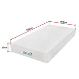 King Single 25cm Gel Memory Foam Mattress – Dual-Layered Comfort with CertiPUR-US® Certified Foam