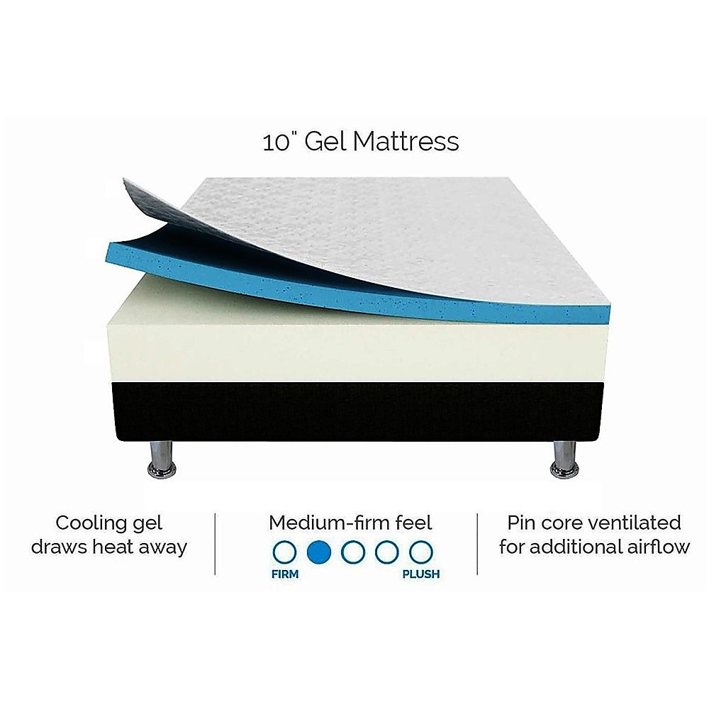 Single 25cm Gel Memory Foam Mattress – Dual-Layered Comfort with CertiPUR-US® Certified Foam