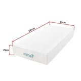 Single 25cm Gel Memory Foam Mattress – Dual-Layered Comfort with CertiPUR-US® Certified Foam