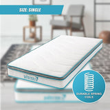 Single 20cm Hybrid Mattress – Memory Foam and Innerspring Support