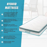 Single 20cm Hybrid Mattress – Memory Foam and Innerspring Support