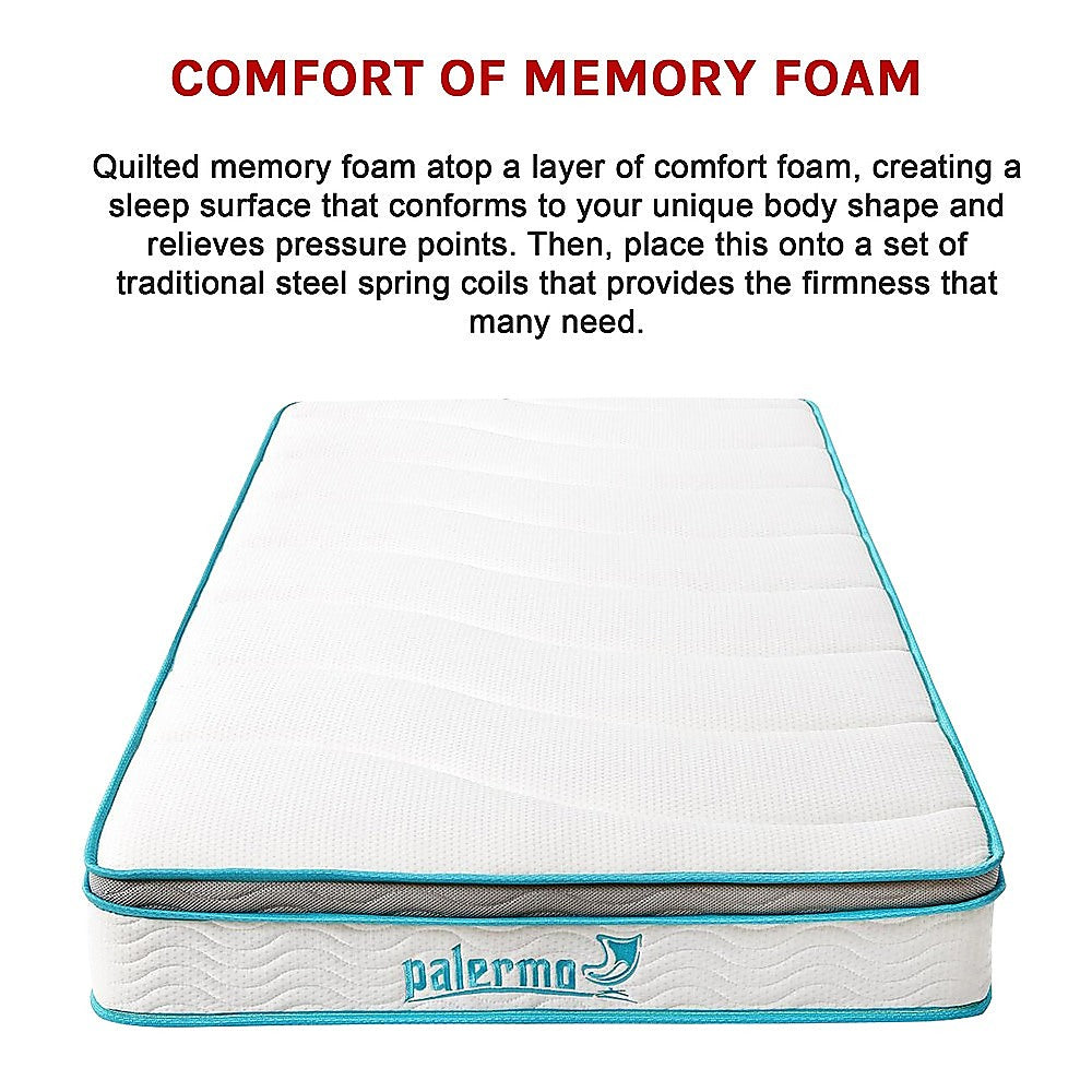 Single 20cm Hybrid Mattress – Memory Foam and Innerspring Support