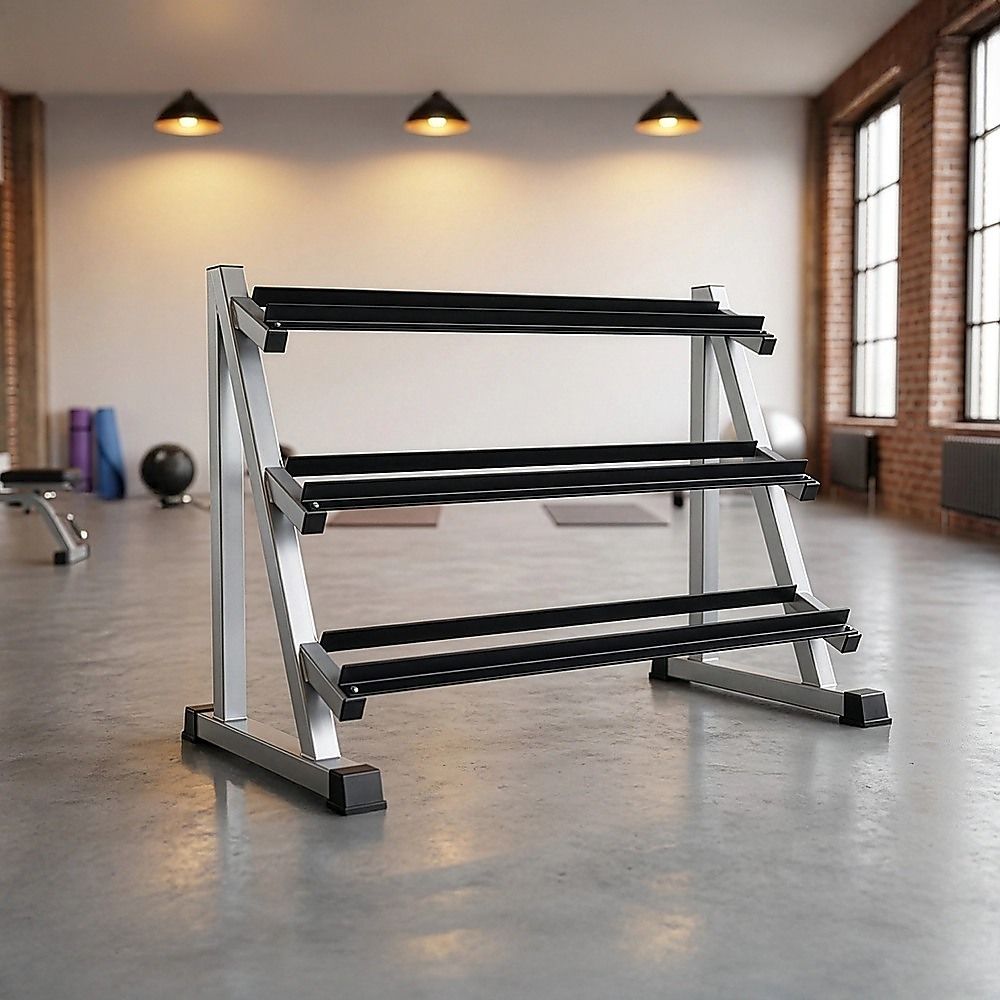 3 Tier Dumbbell Rack for Dumbbell Weights Storage