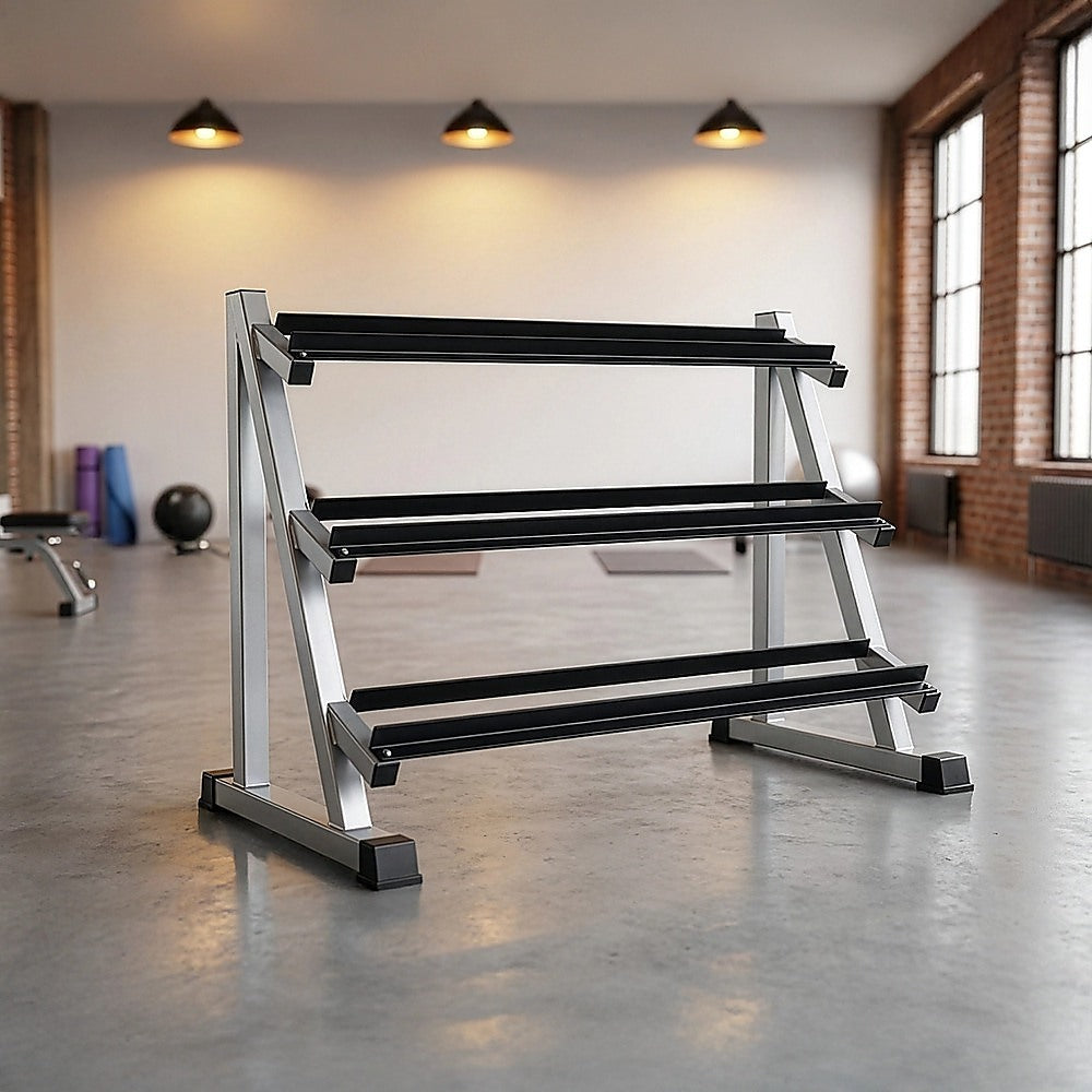 3 Tier Dumbbell Rack for Dumbbell Weights Storage