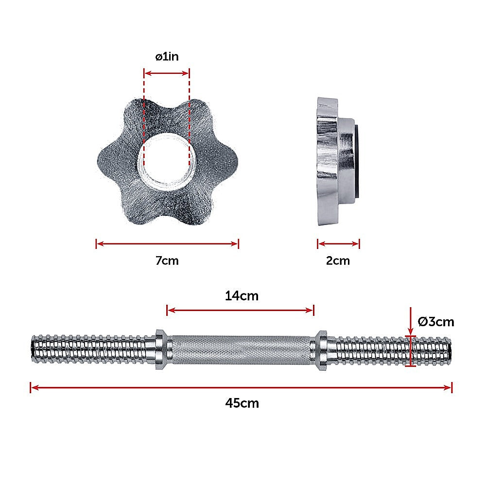 30KG Dumbbell Adjustable Weight Set