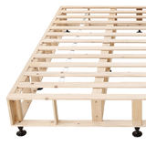 Palermo King Single Ensemble Bed Base Midnight Black Linen Fabric