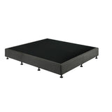 Palermo King Ensemble Bed Base Platinum Graphite Linen Fabric