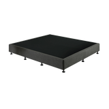 Palermo King Ensemble Bed Base Platinum Graphite Linen Fabric