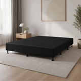 Palermo King Ensemble Bed Base Midnight Black Linen Fabric