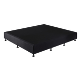 Palermo King Ensemble Bed Base Midnight Black Linen Fabric