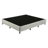 Palermo King Ensemble Bed Base Platinum Light Grey Linen Fabric