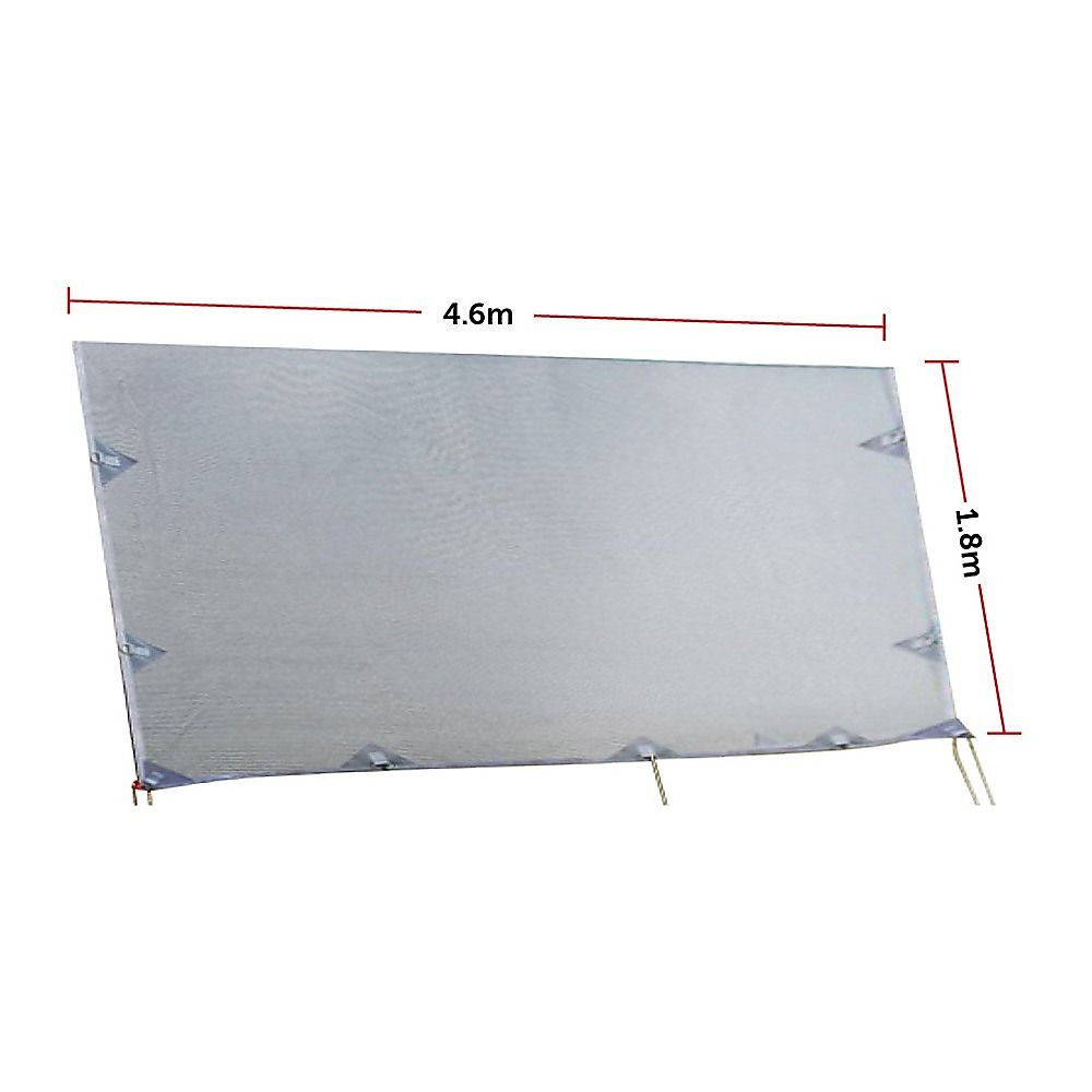 Caravan Privacy Screen – 4.6x1.8m Side Screen for Roll-Out Awnings