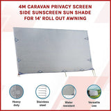 Caravan Privacy Screen – 4x1.8m Side Screen for Roll-Out Awnings