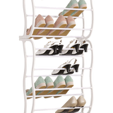 36 Pair Shoe Holder Organiser Over The Door Hanging Shelf Rack Storage Hook