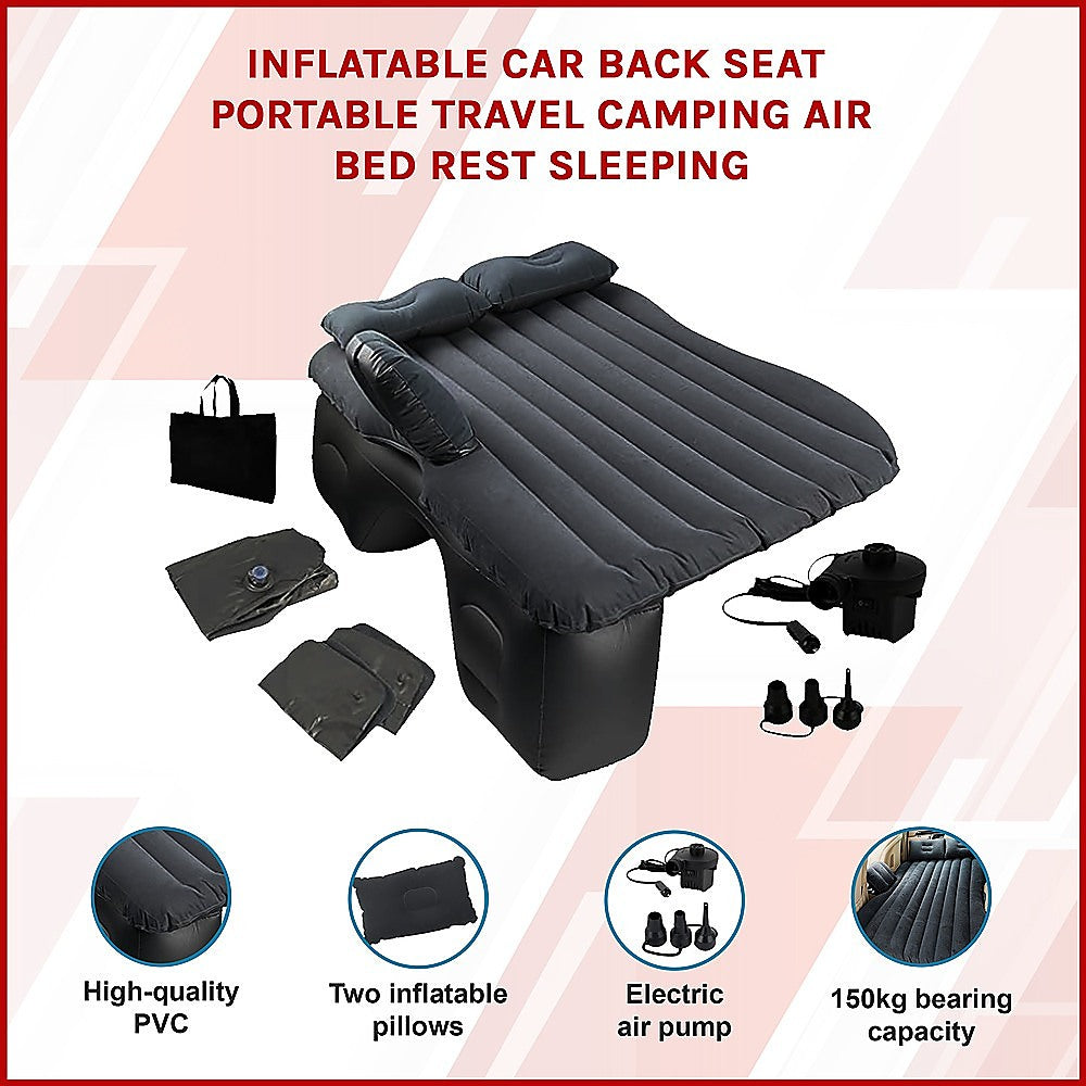 Inflatable Car Back Seat Mattress – Portable Travel Air Bed for Camping & Sleeping