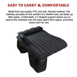 Inflatable Car Back Seat Mattress – Portable Travel Air Bed for Camping & Sleeping