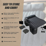Inflatable Car Back Seat Mattress – Portable Travel Air Bed for Camping & Sleeping