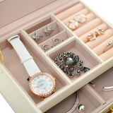 Jewellery Storage Box Girls Ring Necklace Display Organiser Case For Neat Accessory Storage