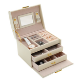Jewellery Storage Box Girls Ring Necklace Display Organiser Case For Neat Accessory Storage