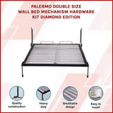 Palermo Double Size Wall Bed Mechanism Hardware Kit Diamond Edition