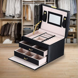 Jewellery Storage Box – Organiser Case for Rings, Necklaces and Accessories Display