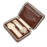 4 Watch Box Display Travel Case PU Leather