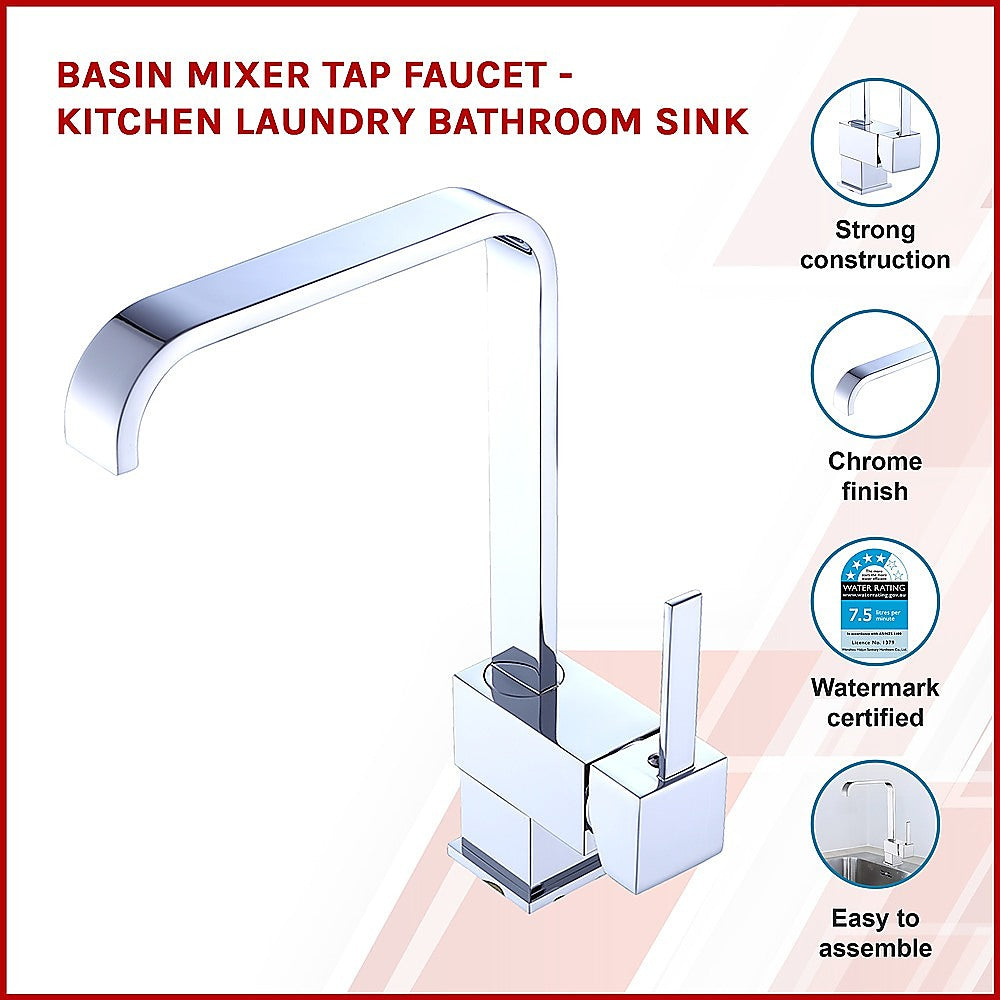 Basin Mixer Tap Faucet - Kitchen Laundry Bathroom Sink