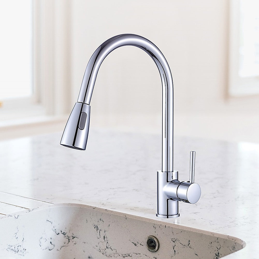 Basin Mixer Pull-Down Tap Faucet -Kitchen Laundry Bathroom Sink