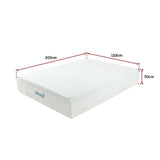 Queen 30cm Green Tea Memory Foam Mattress – Cooling Comfort with CertiPUR-US® Certified Foam