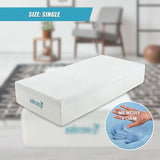 Single 30cm Green Tea Memory Foam Mattress – Cooling Comfort with CertiPUR-US® Certified Foam