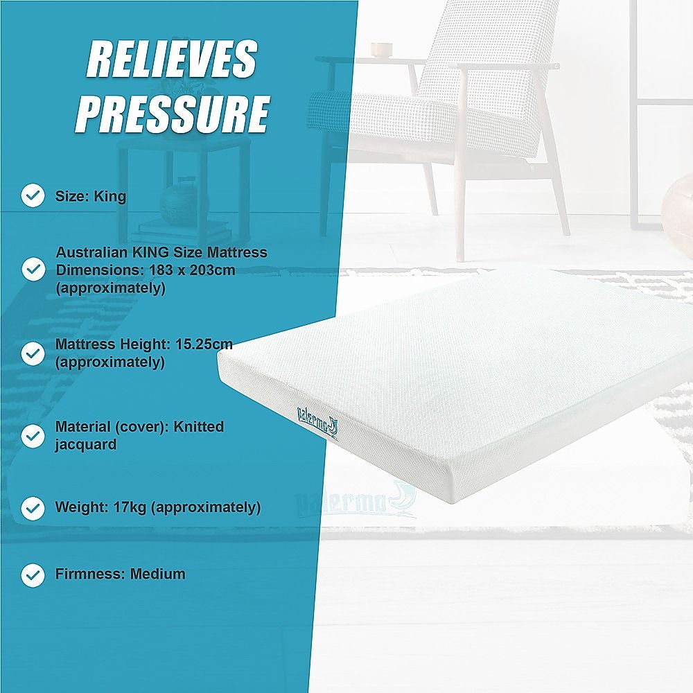 King Green Tea Memory Foam Mattress – Cooling Comfort with CertiPUR-US® Certified Foam