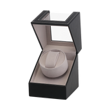 Automatic Watch Winder Display Box Case Motor Rotation Storage PU Leather
