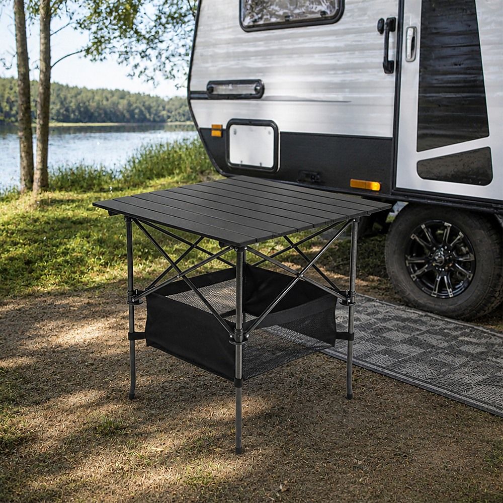 Folding Collapsible Camping Table Caravan RV Heavy Duty Steel & Aluminium