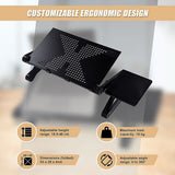 Aluminium Alloy Folding Laptop Stand Desk Table with Mouse Tray