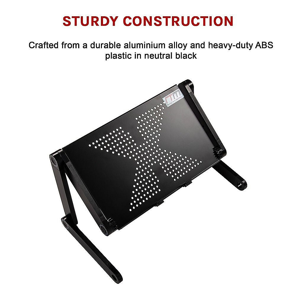 Aluminium Alloy Folding Laptop Stand Desk Table with Mouse Tray