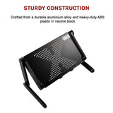 Aluminium Alloy Folding Laptop Stand Desk Table with Mouse Tray