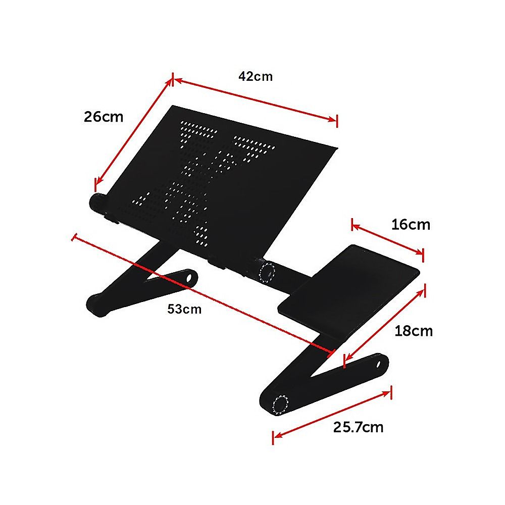 Aluminium Alloy Folding Laptop Stand Desk Table with Mouse Tray