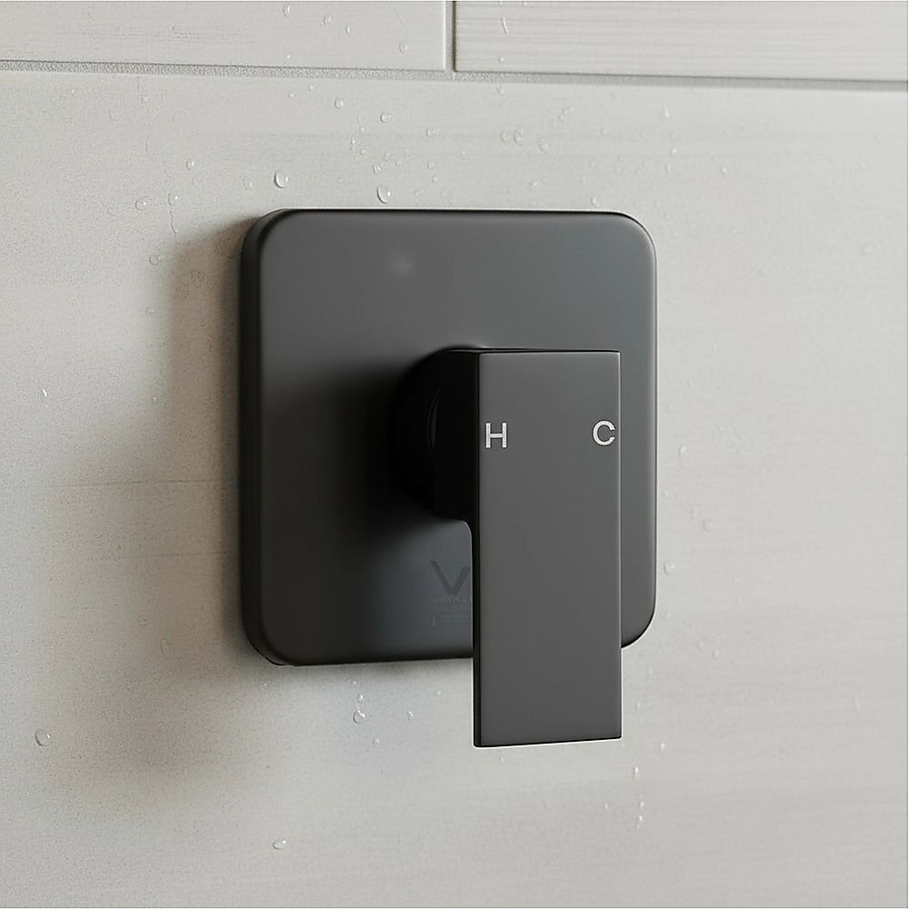 Shower Bath Mixer Tap Bathroom WATERMARK Approved - Electroplated Matte Black