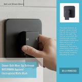 Shower Bath Mixer Tap Bathroom WATERMARK Approved - Electroplated Matte Black