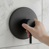 Shower Bath Mixer Tap Bathroom Electroplated Matte Black