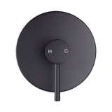 Shower Bath Mixer Tap Bathroom Electroplated Matte Black