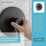 Shower Bath Mixer Tap Bathroom Electroplated Matte Black