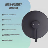 Shower Bath Mixer Tap Bathroom Electroplated Matte Black